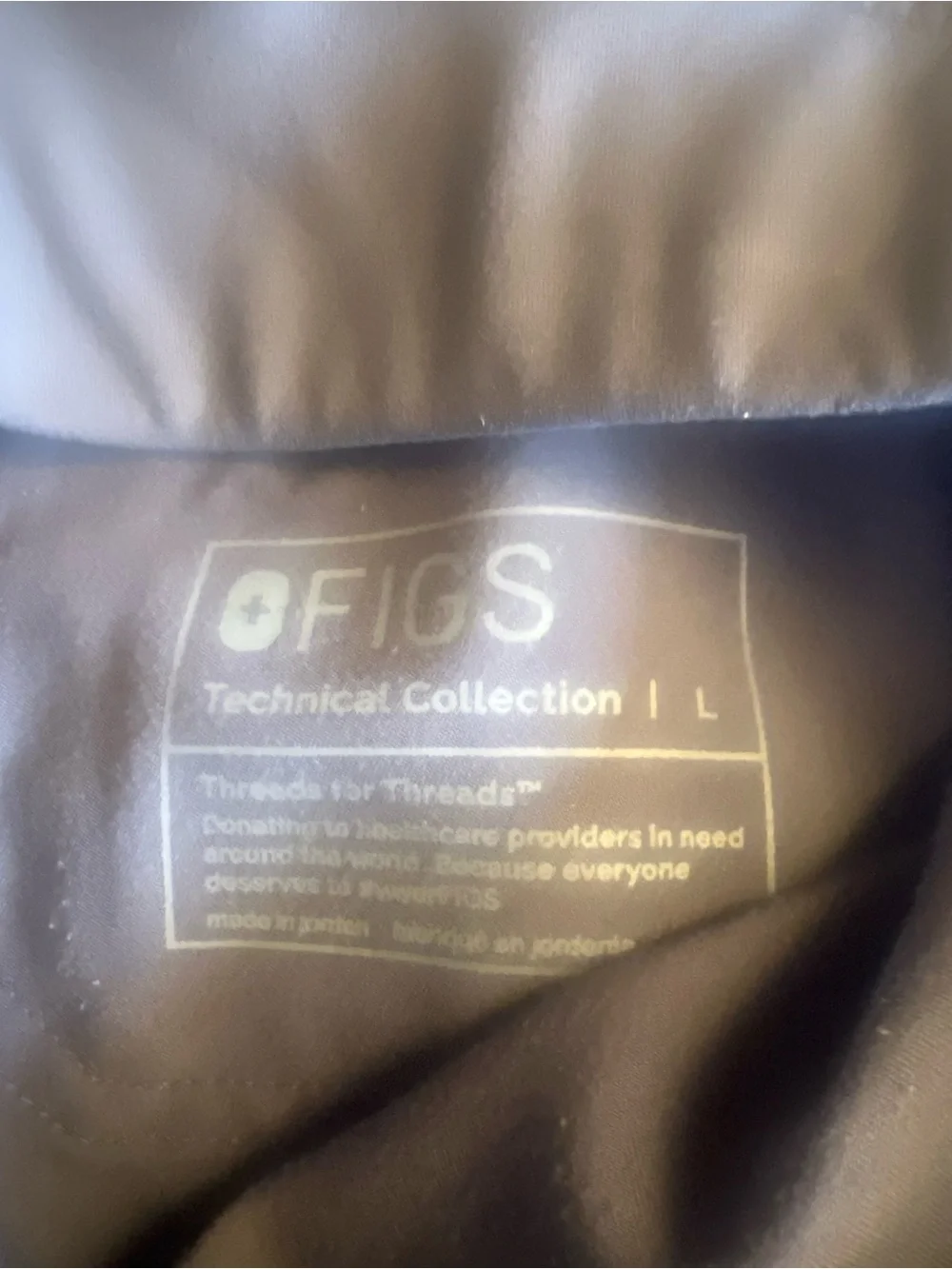 FIGS Technical Collection Scrub Pants Large Gray Straight Leg Stretch 32X29